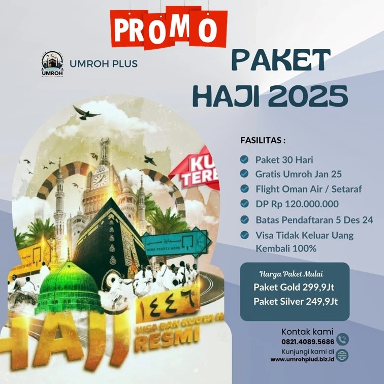 Paket Haji Langsung Berangkat 2025 2026 200 Jutaan Tana Toraja