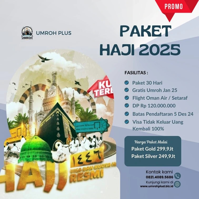 Paket Haji Langsung Berangkat 2025 2026 200 Jutaan Kutai Barat