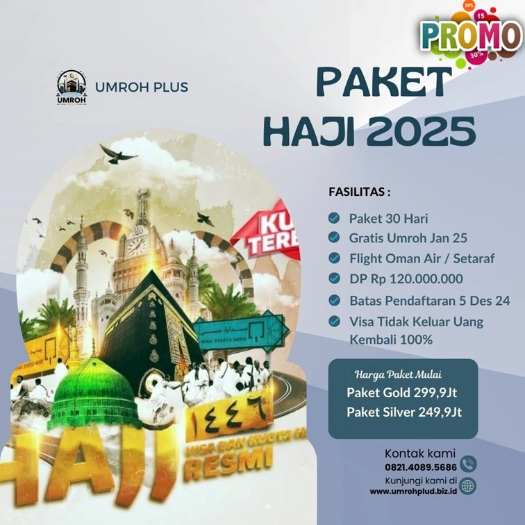 Paket Haji Langsung Berangkat 2025 2026 200 Jutaan Paser