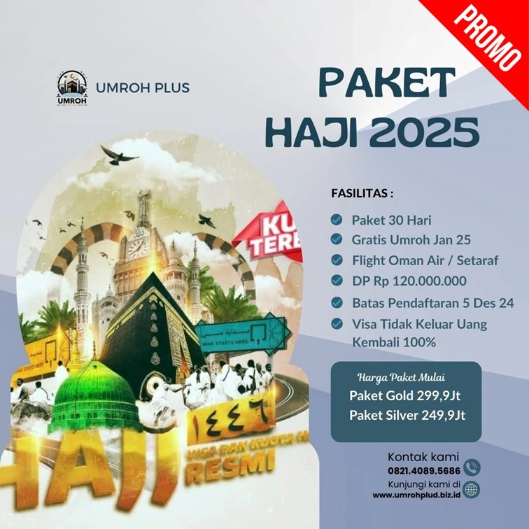 Paket Haji Langsung Berangkat 2025 2026 200 Jutaan Berau