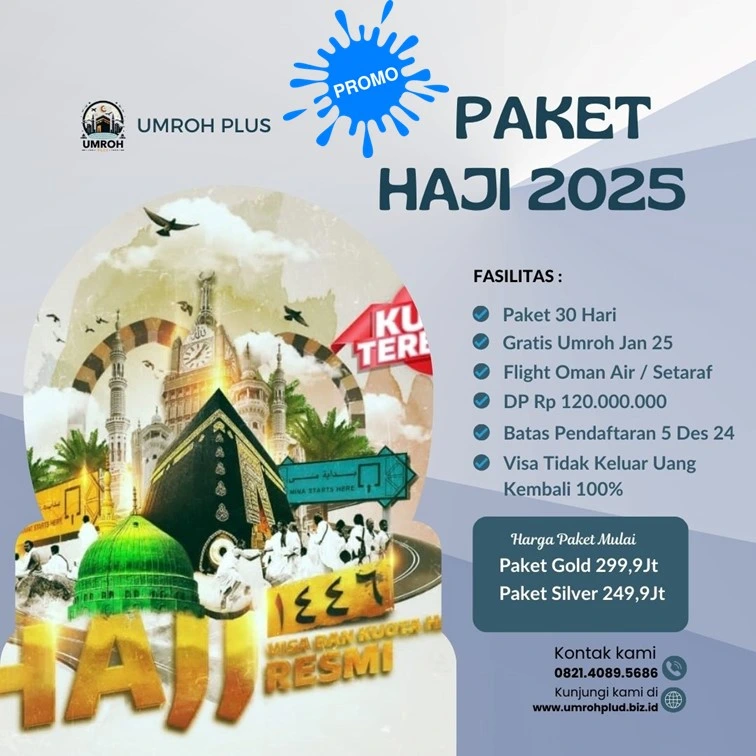 Paket Haji Langsung Berangkat 2025 2026 200 Jutaan Makassar